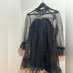 Choklate tulle dress size S